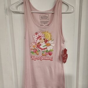 Vintage Strawberry Shortcake Tank Top - "Keep Smiling" - Size M